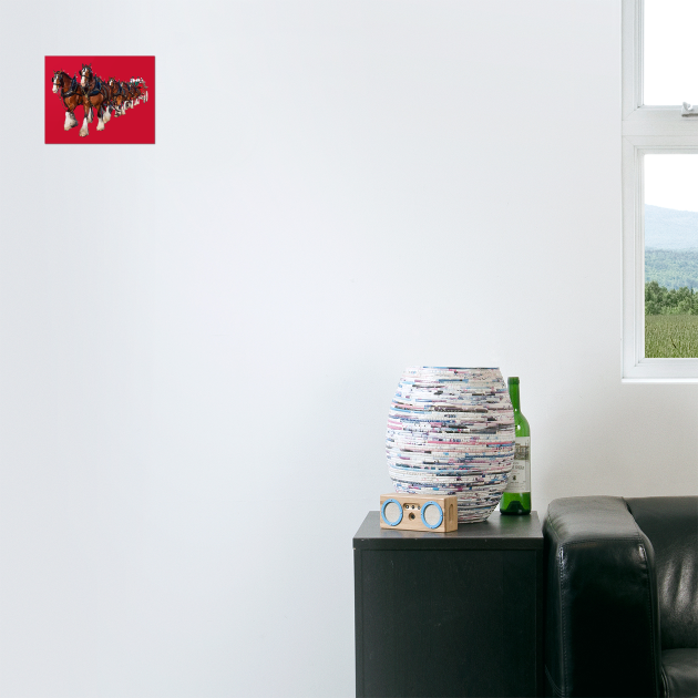 Clydesdale Eight Horse Hitch by Lakeric